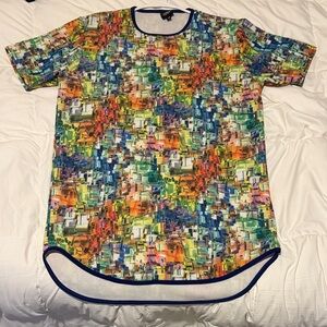 Vibrant Abstract Short Sleeve Men's Tee